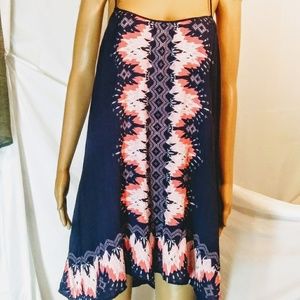 Navy Sundress Size Med Knee Length